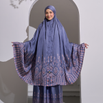 MUKENA ETNIK - NAVY