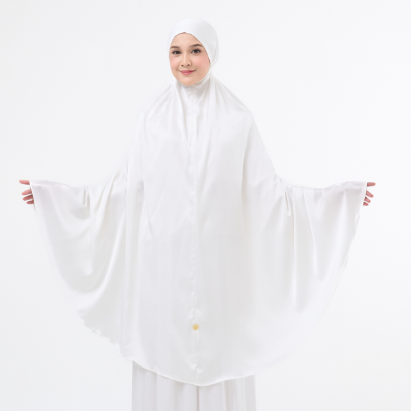 MUKENA SILK WHITE
