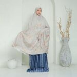 MUKENA EDERA TAN NAVY