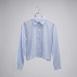 Apparel Kemeja Panjang Strips Crop - Image 3