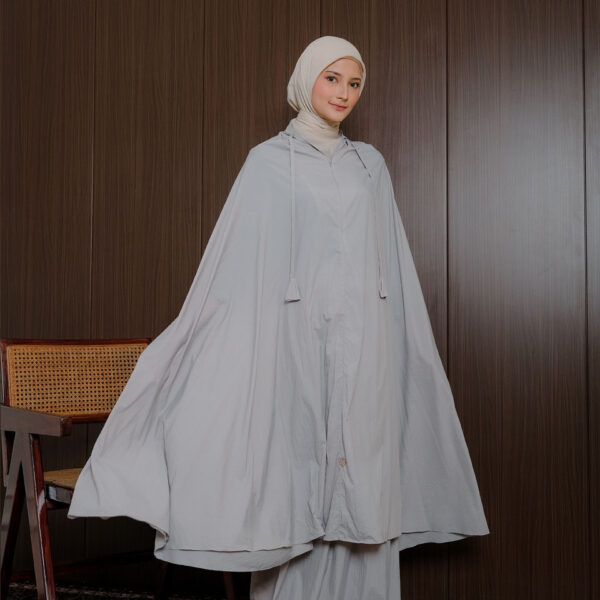 Mukena Travel Basic 2in1 Grey