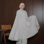 Mukena Travel Basic 2in1 Light Grey