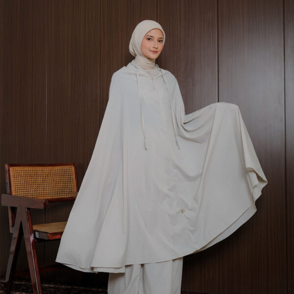 Mukena Travel Basic 2in1 Light Grey